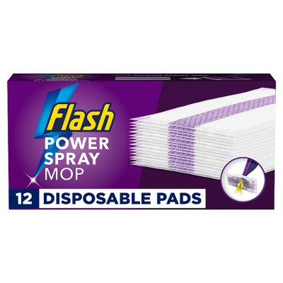 Flash Power Spray Mop refill pads 12s, imported from the UK