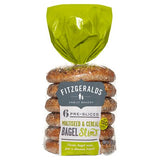 Fitzgeralds multiseed and cereal bagel slims 6 pack - British product