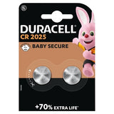 Duracell CR2025 lithium coin batteries 2 pack (British brand)