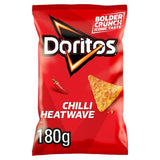 Doritos Chilli Heatwave tortilla chips 180g, imported from the UK