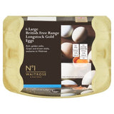 Waitrose No.1 Longstock Gold free range eggs 6s - British product