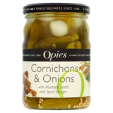 Opies cornichons and onions 350g jar, imported from the UK