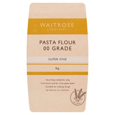 Waitrose super fine 00 pasta flour 1kg, imported from the UK