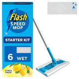 Flash Speed Mop Starter Kit lemon scent wet refills - British product