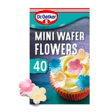 Dr. Oetker mini wafer flowers 40 pack, imported from the UK