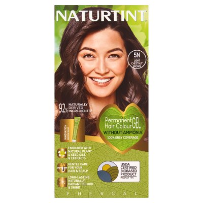 Naturtint Light Chestnut Brown 5N hair colour 165ml (British brand)