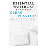 Waitrose Essential clear plasters 40 pack (British brand)