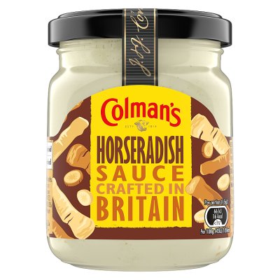 Colman's horseradish sauce 136g jar - British product