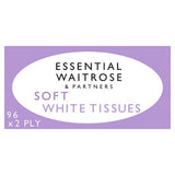 Waitrose Essential soft white tissues 96 sheets - British product