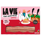 La Vie plant-based smoked bacon 120g, imported from the UK