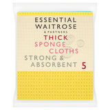 Essential thick sponge cloths pack of 5 (British brand)