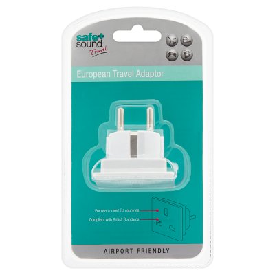 Safe+Sound European travel adaptor for global use - British product