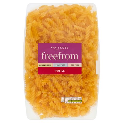 Waitrose gluten free fusilli pasta 500g (British brand)