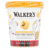 Walker's chocolate and caramel shortbread bites 125g, imported from the UK
