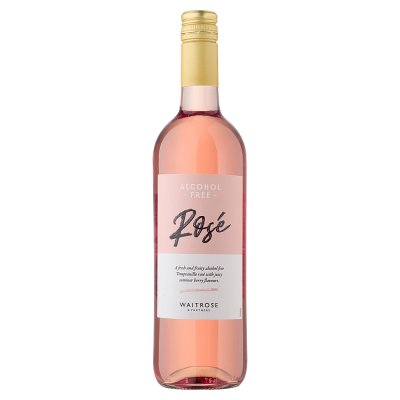 Waitrose alcohol-free rosé wine 75cl - British product