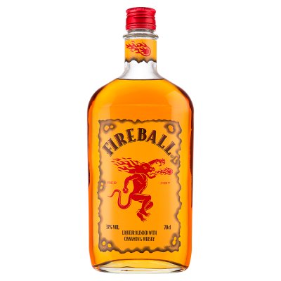 Fireball cinnamon liqueur whiskey 70cl, UK version