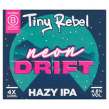 Tiny Rebel Neon Drift hazy IPA 4x330ml, imported from the UK