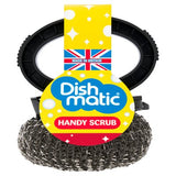 Dishmatic Handy Scrub stainless steel kitchen scrubber, imported from the UK