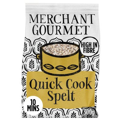 Merchant Gourmet quick cook dried spelt 300g - British product