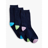 Women's navy socks 3-pack, size 3, UK version