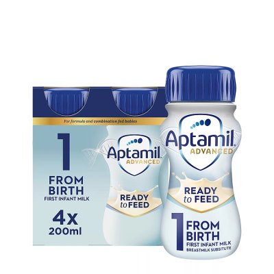 Aptamil Advanced 1 infant milk 4x200ml, imported from the UK