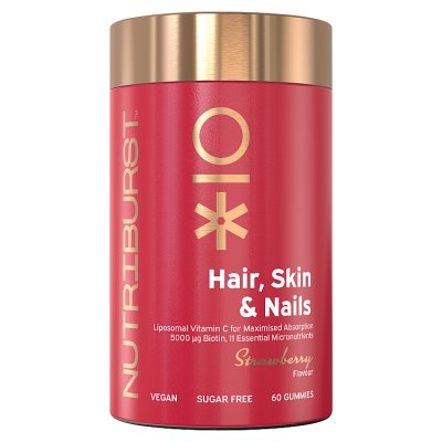 Nutriburst Hair Skin Nails Gummies 60 gummies - British product