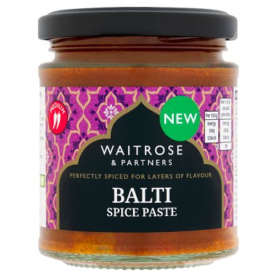 Waitrose balti paste 180g, imported from the UK