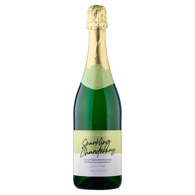 Waitrose alcohol free sparkling Chardonnay 75cl, UK version