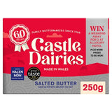 Castle Dairies salted butter 250g with Anglesey sea salt (British brand)