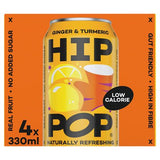 Hip Pop sparkling drink with ginger and turmeric, 4x330ml, UK version