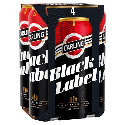 Carling Black Label lager 4x568ml - British product