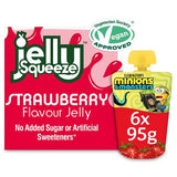 JellySqueeze strawberry flavour jelly 6x95g (British brand)