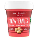 Waitrose crunchy peanut butter 1kg jar - British product
