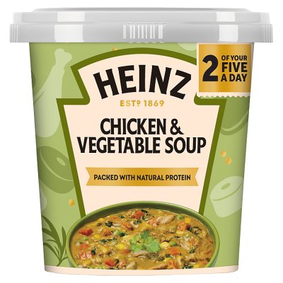 Heinz chicken and three vegetable soup pot 400g - British product