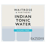 Waitrose sugar free Indian tonic water cans 6x250ml (British brand)