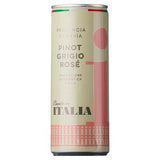 Italia Pinot Grigio Rosé 25cl can, imported from the UK