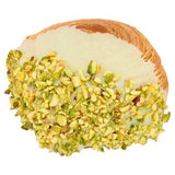 Pistachio croissant cube with chopped pistachio nuts, UK version