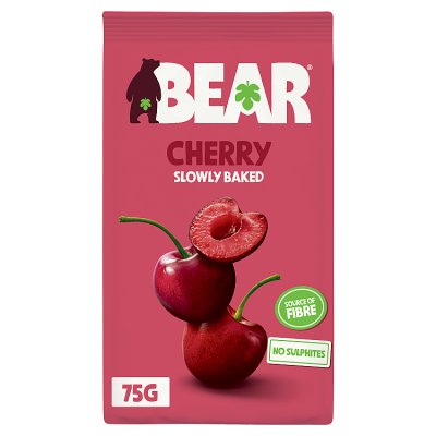 BEAR gently baked dried cherries 75g (British brand)