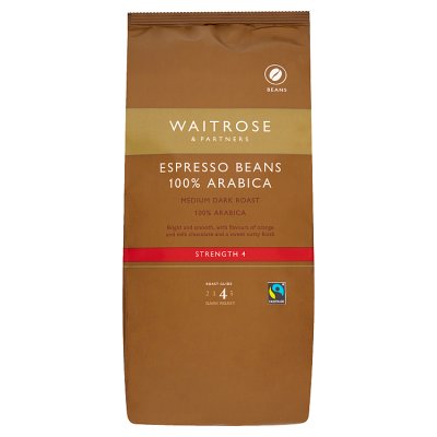 Waitrose espresso beans 100% Arabica 1kg (British brand)