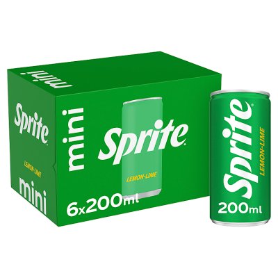 Sprite lemon and lime soft drink 6x200ml (British brand)