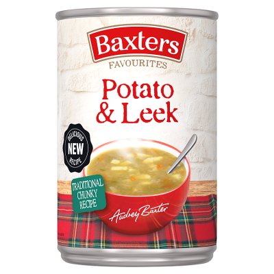 Baxters potato and leek soup 400g can (British brand)