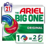 Ariel The Big One 21 washing pods, imported from the UK