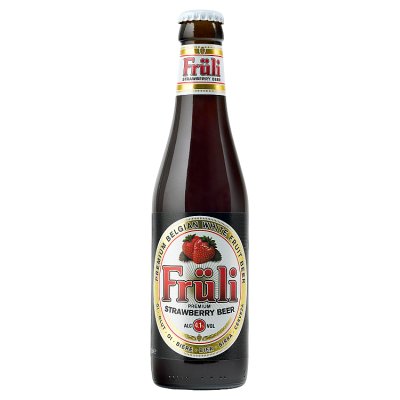 Fruli Belgian strawberry white beer 330ml, UK version