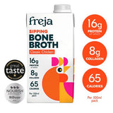 Freja Norwegian chicken bone broth 500ml pack, UK version