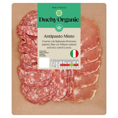 Duchy Organic antipasto misto Italian cured meat selection 90g (British brand)