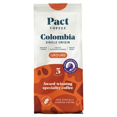 Pact Coffee Colombia single origin ground coffee 200g (British brand)