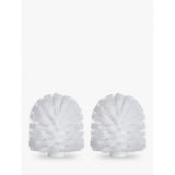 Spare toilet brush head 85mm, pack of two (British brand)