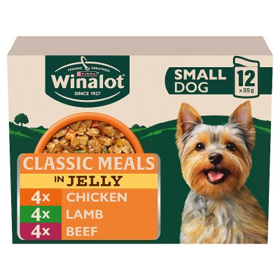 Winalot small dog wet food in jelly 12x85g - British product