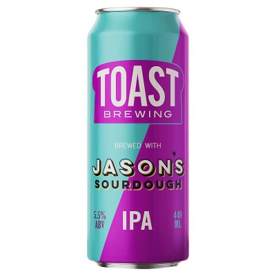 Toast Collab IPA with Jason's Sourdough 440ml (British brand)