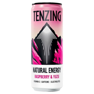TENZING Raspberry & Yuzu energy drink 330ml - British product